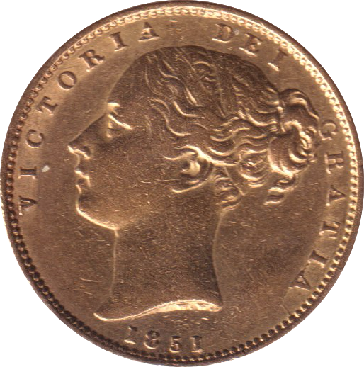 1851 GOLD SOVEREIGN ( GVF )