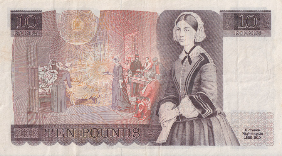 TEN POUNDS BANKNOTE PAGE REF £10-35 ( VF )