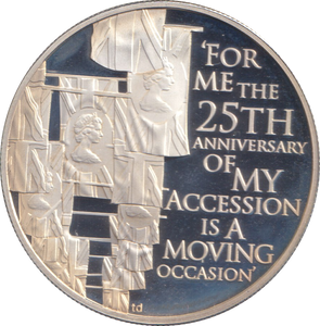 2013 SILVER PROOF 5 DOLLARS EAST CARIBBEAN STATES 25TH ANNIVERSARY