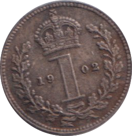 1902 MAUNDY ONE PENNY ( AUNC )
