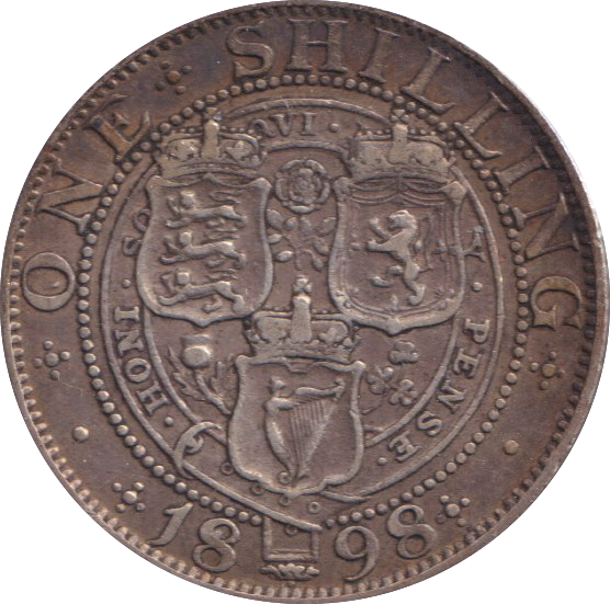 1898 SHILLING ( VF )