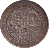 1898 SHILLING ( VF )