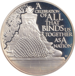 2013 SILVER PROOF FIVE DOLLARS CAYMAN ISLANDS BINDS US TOGETHER