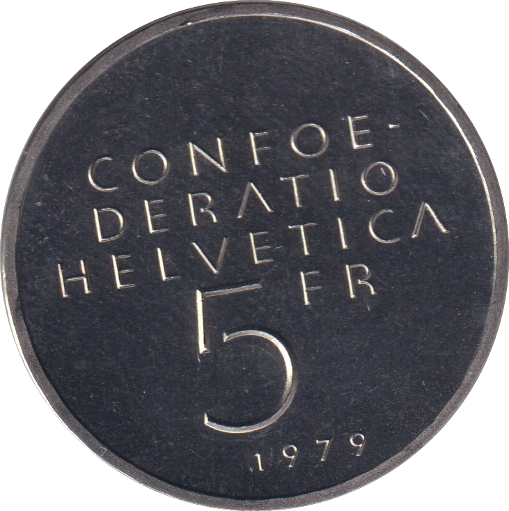 1979 FIVE FRANC SWITZERLAND