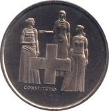 1974 FIVE FRANC SWITZERLAND