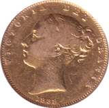 1838 GOLD SOVEREIGN ( GF )