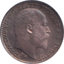 1907 MAUNDY ONE PENNY ( UNC )