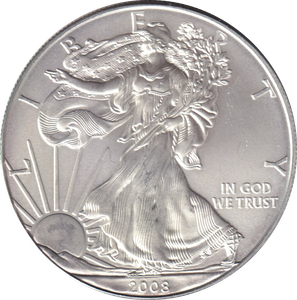 2008 SILVER LIBERTY DOLLAR USA