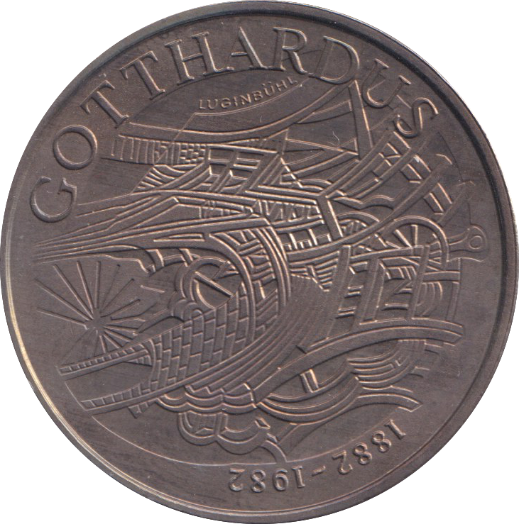 1982 FIVE FRANC SWITZERLAND