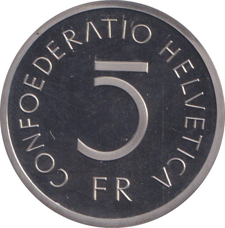 1976 FIVE FRANC SWITZERLAND