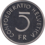 1976 FIVE FRANC SWITZERLAND