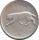 1967 SILVER 25 CENTS CANADA