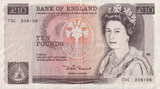 TEN POUNDS BANKNOTE SOMERSET REF £10-36 ( VF )