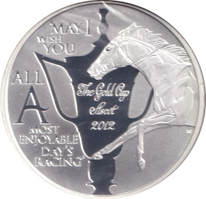 2012 SILVER PROOF 1 DOLLAR COOK ISLANDS ASCOT GOLD CUP