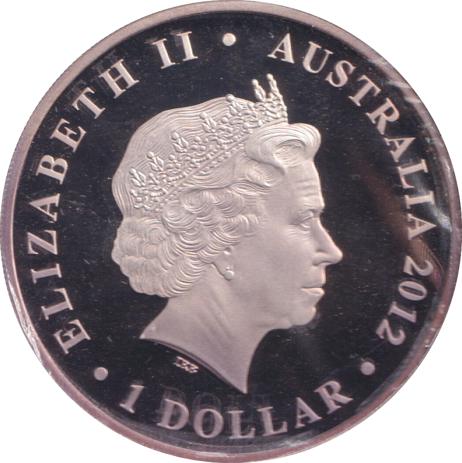 2012 SILVER PROOF 1 DOLLAR AUSTRALIA DIAMOND JUBILEE