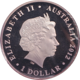 2012 SILVER PROOF 1 DOLLAR AUSTRALIA DIAMOND JUBILEE
