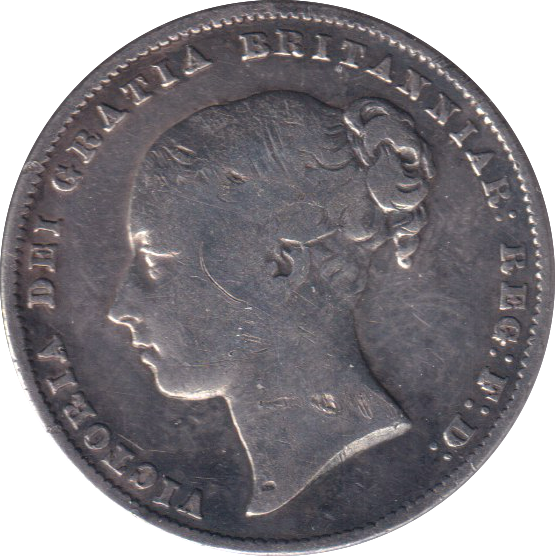 1861 SHILLING ( VF )