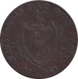 1791 HALFPENNY TOKEN LIVERPOOL SHIP