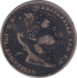 1834 SIX PENCE ( GF )