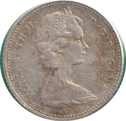 1967 SILVER 10 CENTS CANADA