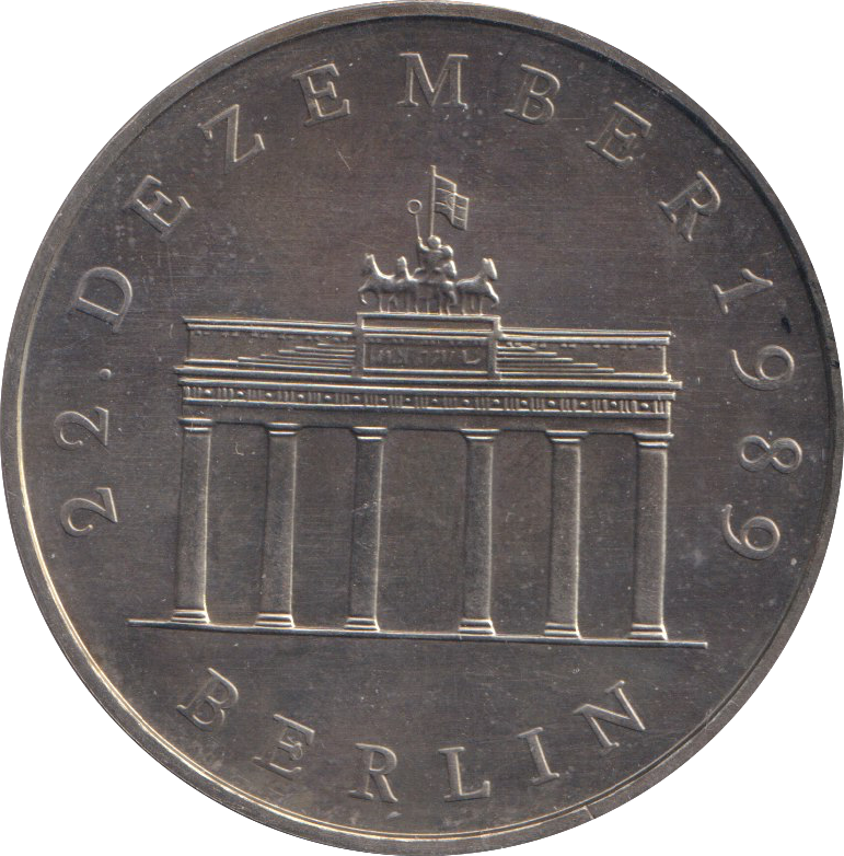 1989 20 MARK BERLIN GERMAN DEMOCRATIC REPUBLIC