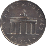 1989 20 MARK BERLIN GERMAN DEMOCRATIC REPUBLIC