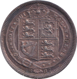 1887 SIXPENCE ( GF )