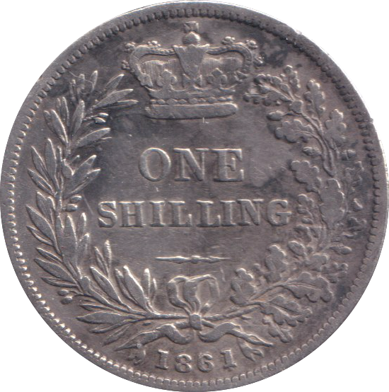 1861 SHILLING ( VF )