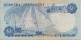 1970 ONE DOLLAR BERMUDA BANKNOTE REF-1764