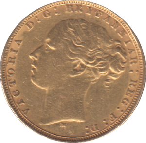 1878 GOLD SOVEREIGN ( GVF ) MELBOURNE MINT