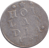 1787 SILVER 2 STUIVER HOLLAND