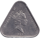 1988 TWO DOLLAR COOK ISLAND