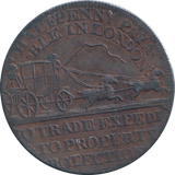 1795 HALFPENNY TOKEN MAIL COACH