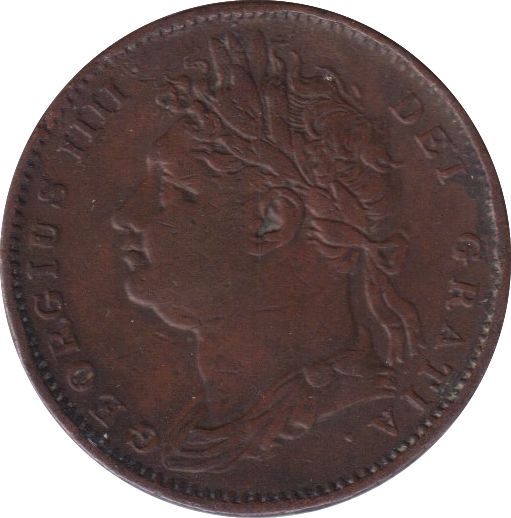 1822 FARTHING ( VF )