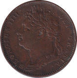 1822 FARTHING ( VF )