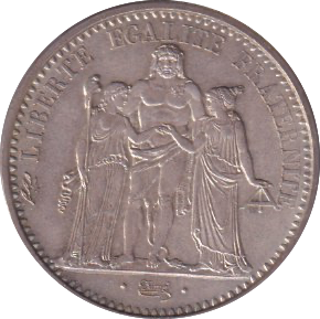 1965 SILVER FRANCE 10 FRANC