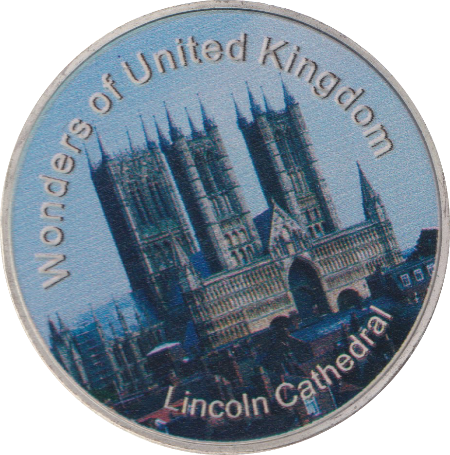 2013 WONDERS OF THE WORLD LINCOLN CATHEDRAL MEDALLION