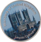 2013 WONDERS OF THE WORLD LINCOLN CATHEDRAL MEDALLION