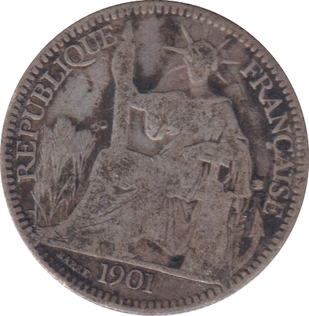 1901 SILVER 10 CENTS FRANCE