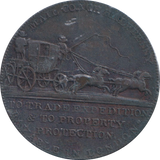 1797 HALFPENNY TOKEN MAIL COACH