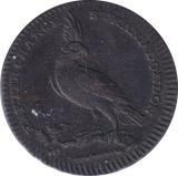 1795 PIDCOCK EXHIBITION FARTHING TOKEN ELEPHANT