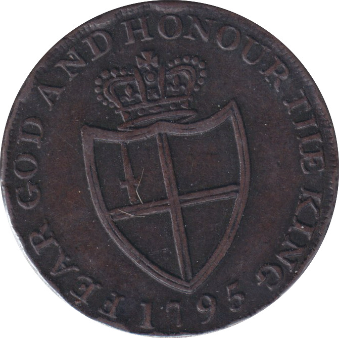 1795 WILLIAM OF LONDON HALFPENNY TOKEN