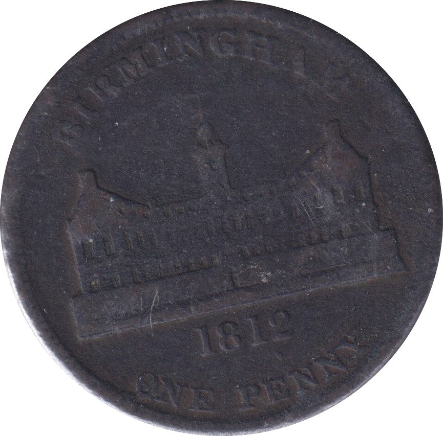 1812 BIRMINGHAM WORK HOUSE PENNY TOKEN