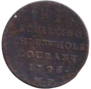 1796 2 1/2 SCHILLING SCHLESWIG HOLSTEIN