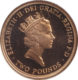 1986 GOLD DOUBLE SOVEREIGN TWO POUNDS ( PROOF )