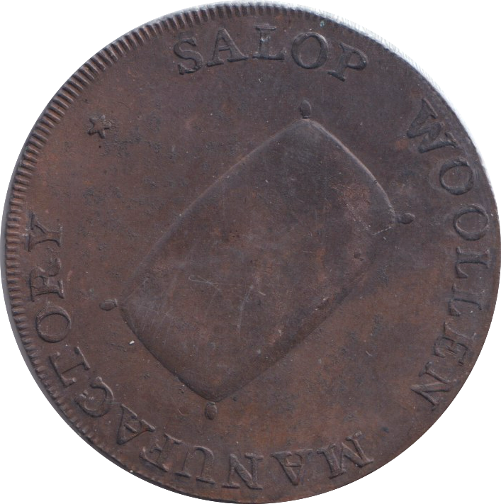 1793 SHREWSBURY HALFPENNY TOKEN