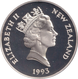 1993 SILVER PROOF FIVE DOLLAR NEW ZEALAND