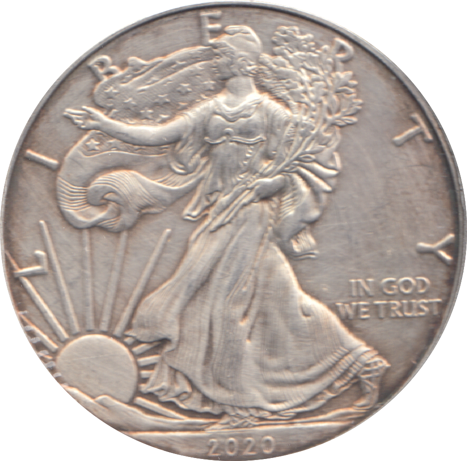 2020 1 OZ FINE SILVER 1 DOLLAR USA