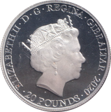2020 SILVER PROOF 20 POUNDS GIBRALTAR