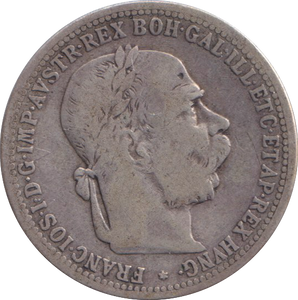 1895 SILVER 1 CORONA AUSTRIA